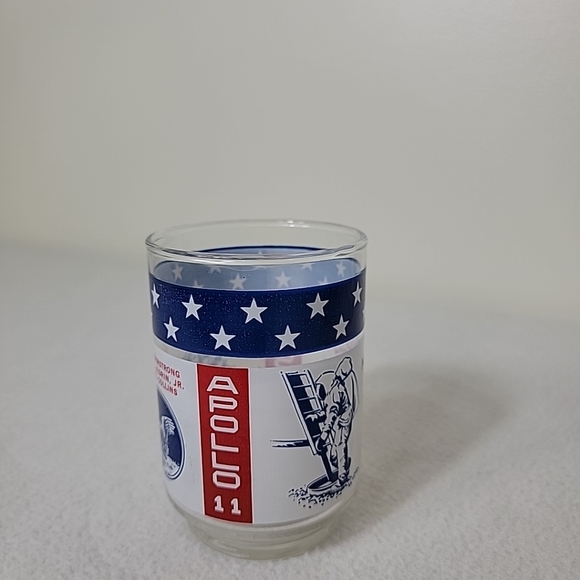 Man On The Moon July 20, 1969 Red White Blue Tumblers, Set Of 2 - Picture 2 of 6